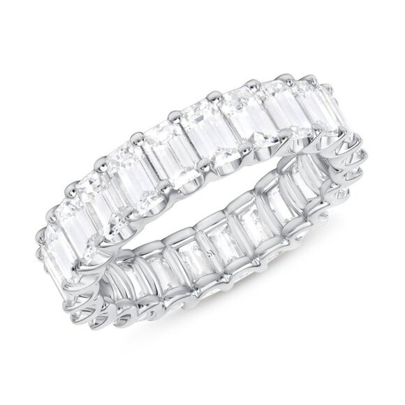 💍 Fashion Gems Full Around Zircon Beautiful Eternity Rings for Women, PD… - Picture 1 of 2
